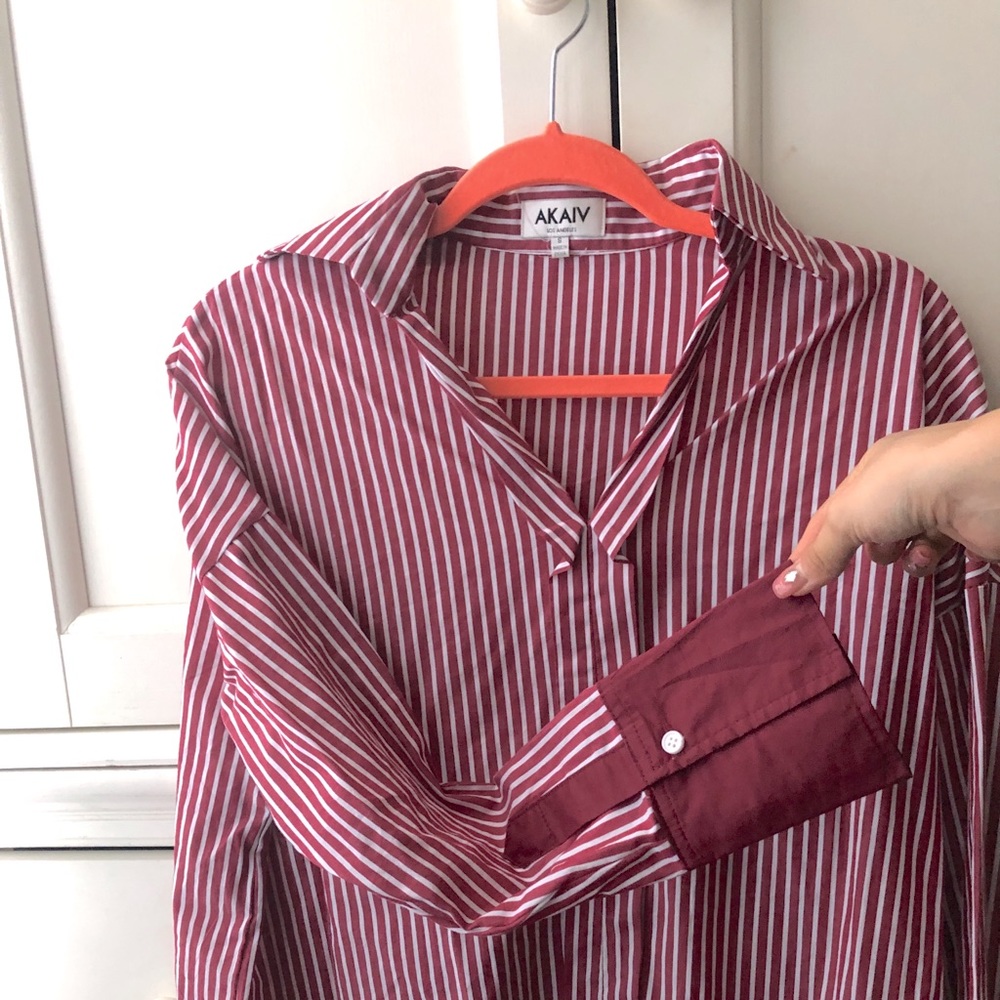 Strip shirt long sleeve